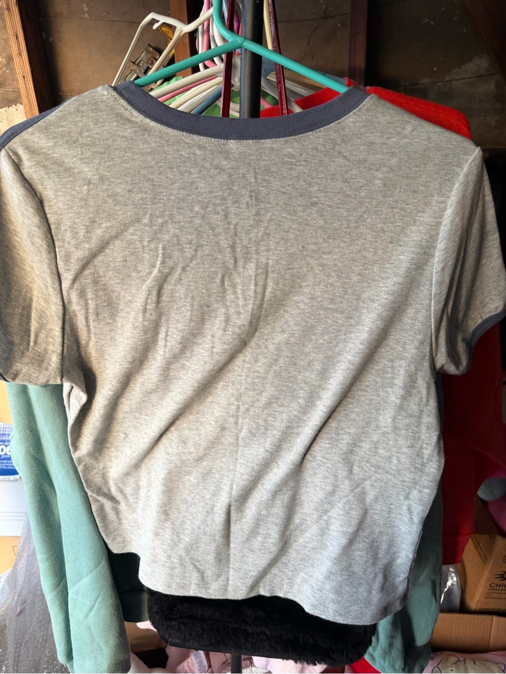 Hello Kitty Gray Ringer Tee - Picture 3 of 3